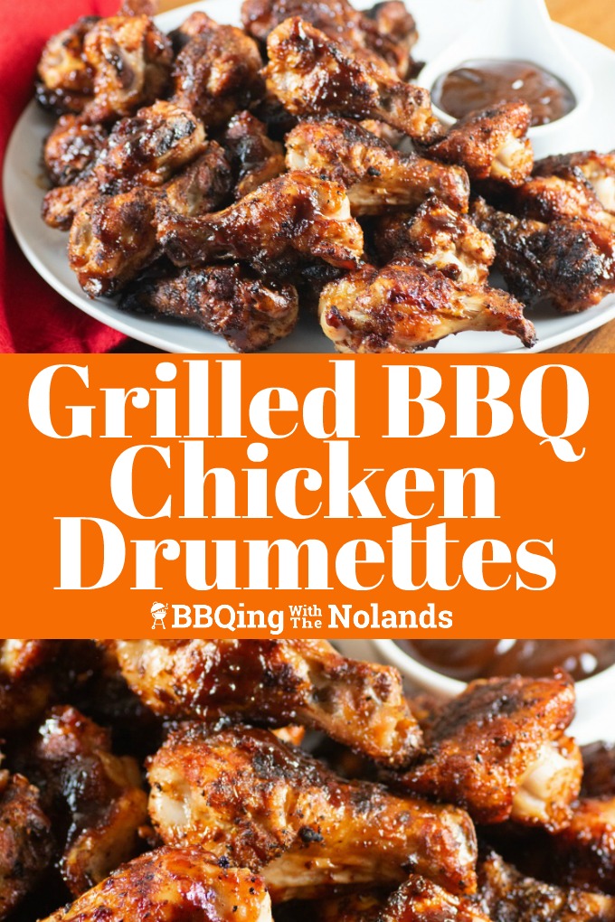 Grilled BBQ Chicken Drumettes have that perfect grilled BBQ flavor you are going to love! #drumettes #grilling #BBQ