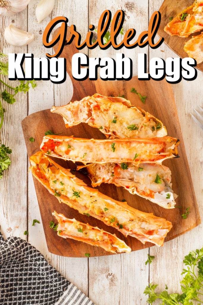 This Grilled King Crab Legs recipe is awesome, drenched in beautiful garlic butter, what could be better?