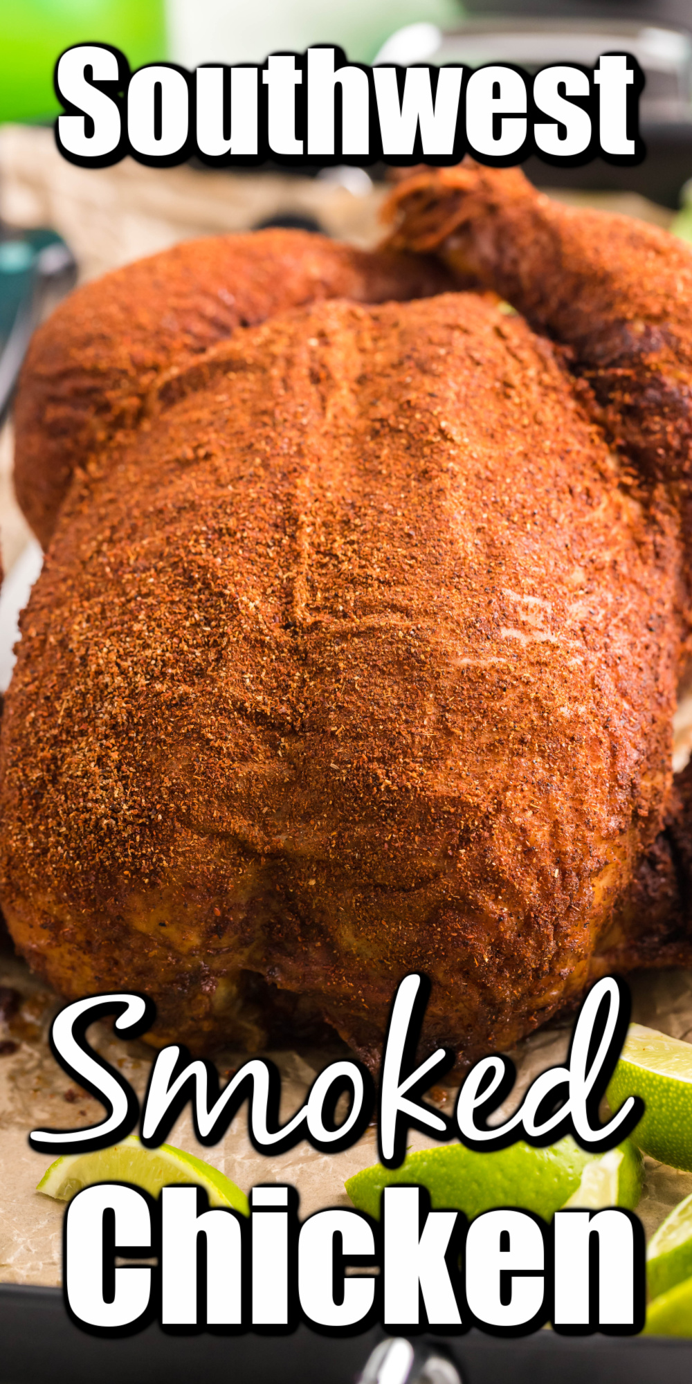 This fantastic whole smoked chicken is tender, juicy, and will have everyone coming back for seconds!