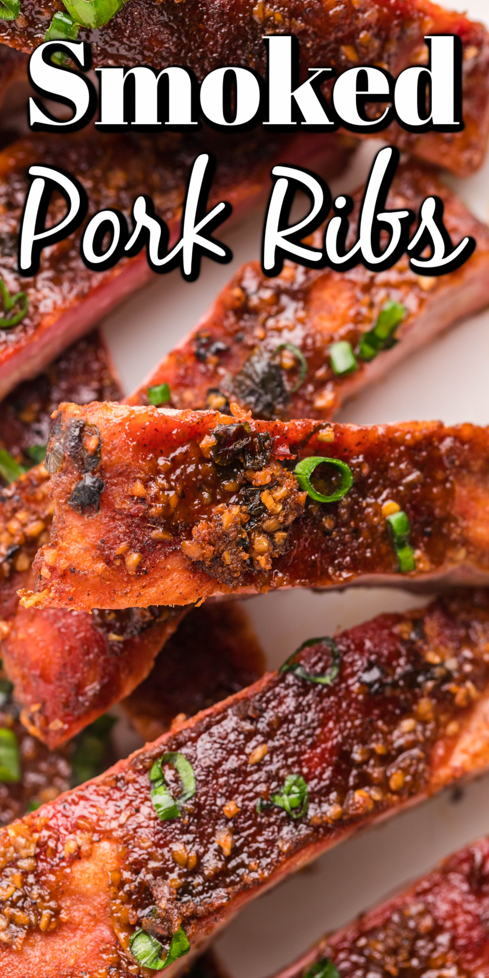 These smoked pork ribs cooked low and slow are tender, juicy and oh so flavorful!