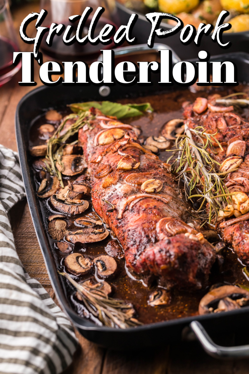 This amazing recipe doesn't take long to prepare. The ingredients to create the marinade and the rub are easy to make, creating a fantastic pork tenderloin!