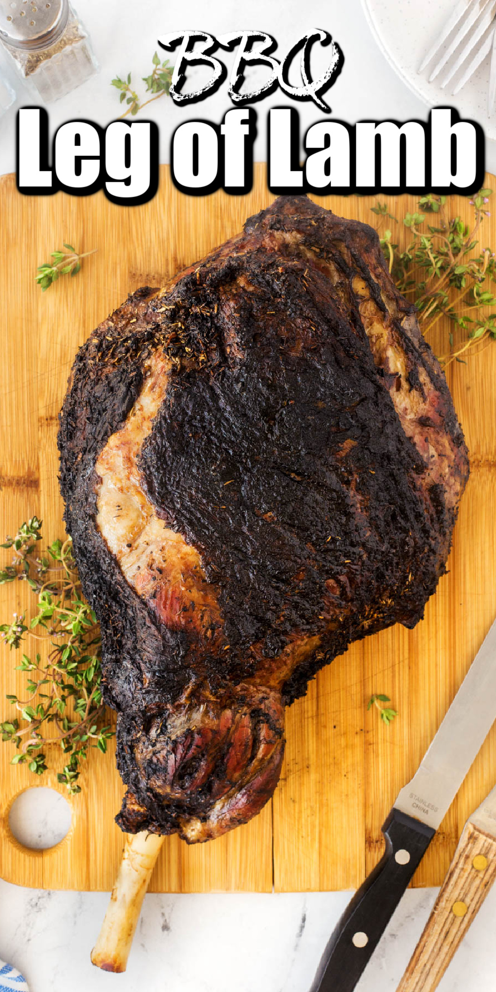This amazing BBQ leg of lamb is perfect for a special elegant dinner with family and friends, but you will want to make it for dinner any night of the week!