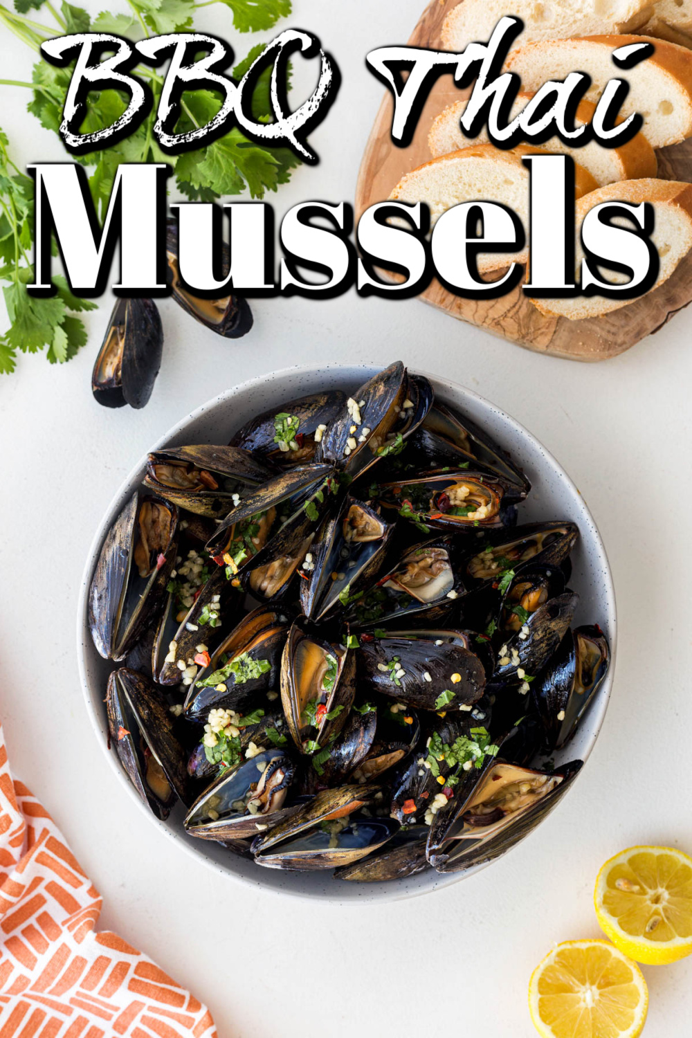 In about 10 minutes you can have amazing BBQ Thai mussels on the table; what could be easier than that?
