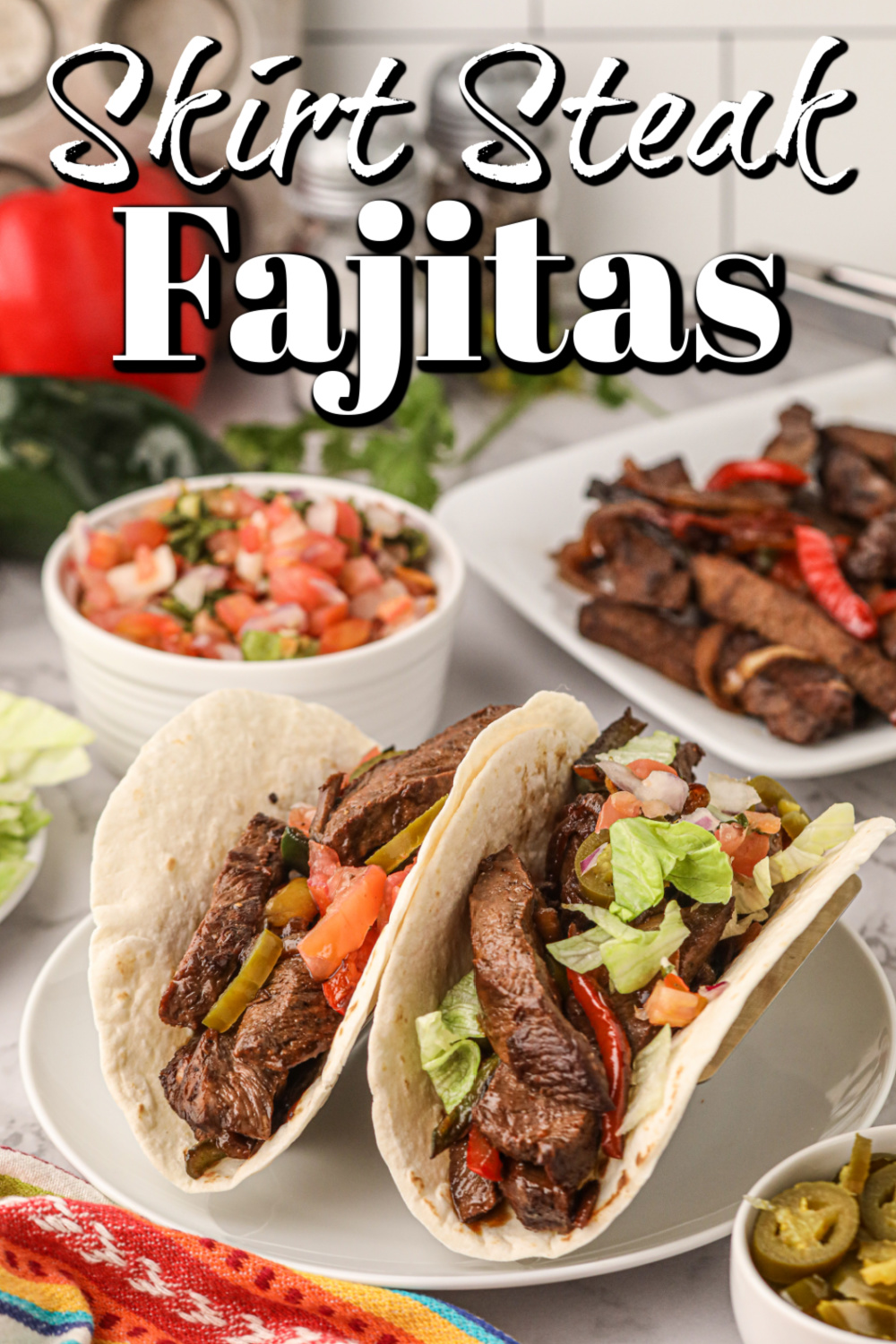 Grilling skirt steak makes the best beef fajitas, and the wonderful marinade creates a south-of-the-border flavor!