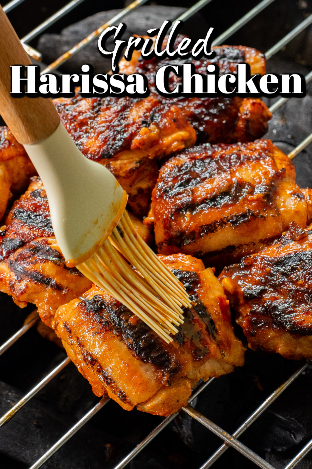 This Grilled Harissa Chicken Thighs recipe is so amazing! Amazingly easy and amazingly delicious!