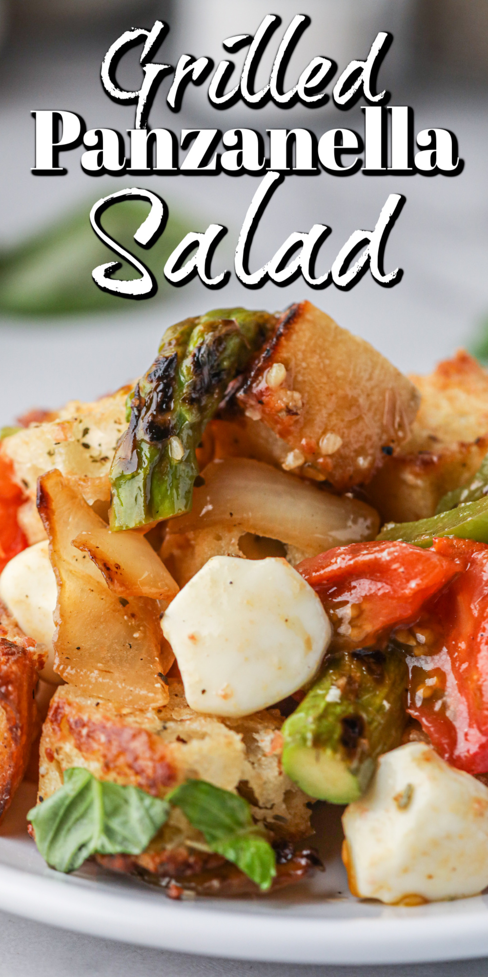 This fantastic grilled panzanella salad is quick and easy to prepare but is loaded with great flavor!