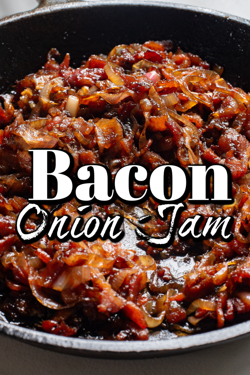 This Bacon Onion Jam recipe will rock your world! It's super easy to make and pairs perfectly with burgers or sandwiches!