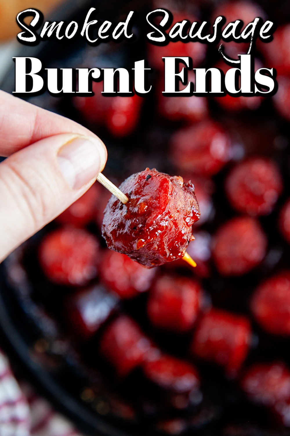 These smoked sausage burnt ends are as superlatively tasty as they are easy! Better make a double batch; they are going to disappear quickly!